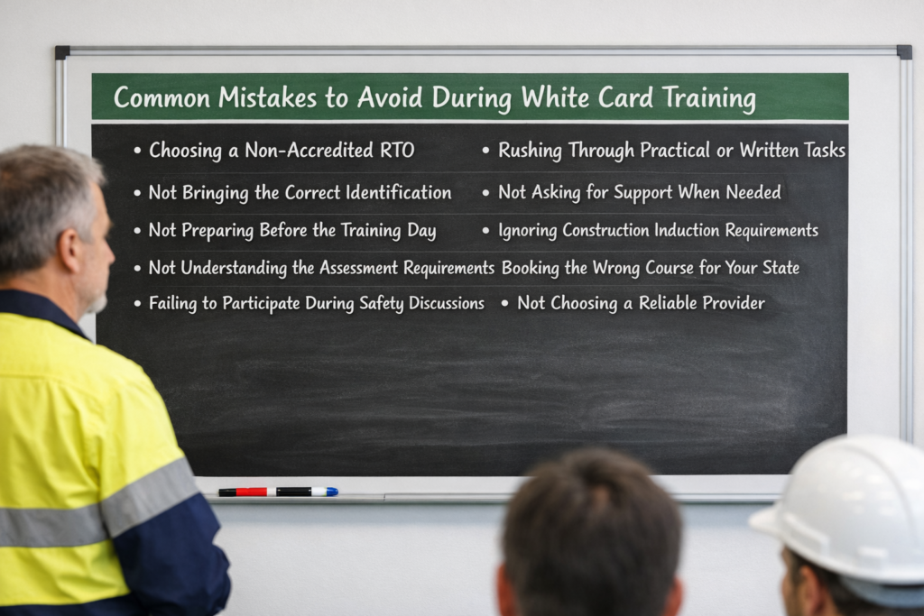 Top 10 Mistakes to Avoid During White Card Training